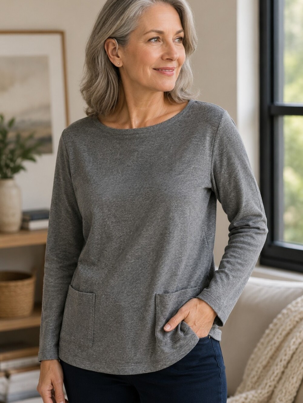 PURE JILL COTTON TOP XS‎